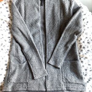BCBGMaxAzria Textured Gray Cardigan